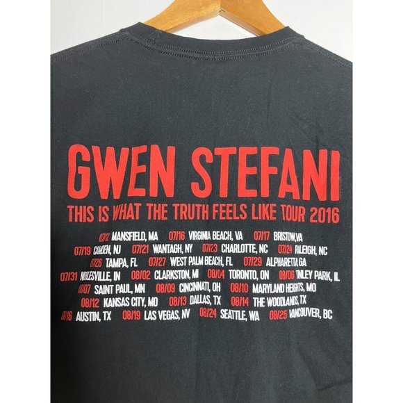 Gwen Stefani This Is What The Truth Feels Like 2016 Tour Adult Small T-Shirt - Picture 5 of 5